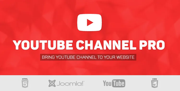 YouTube Channel Pro - YouTube Канал и видео галерея для Joomla